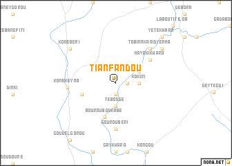 map of Tianfandou