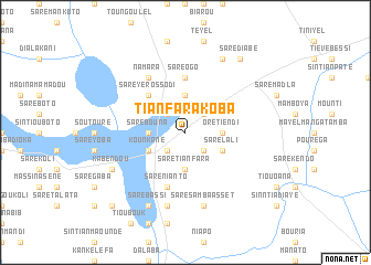 map of Tianfara Koba