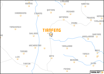 map of Tianfeng