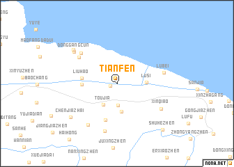 map of Tianfen