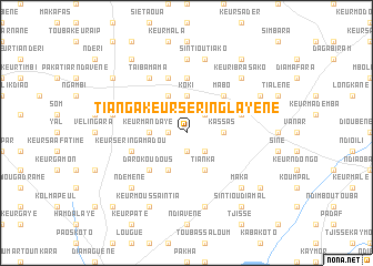 map of Tianga Keur Séring Layène