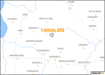 map of Tiangaloro