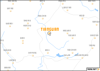 map of Tianguan