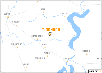 map of Tianhana