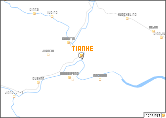 map of Tianhe