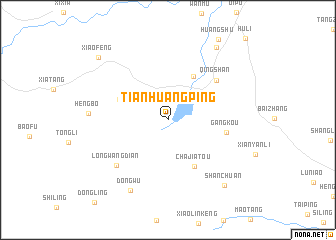 map of Tianhuangping