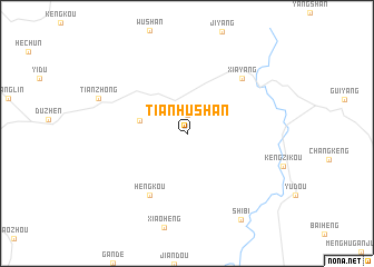 map of Tianhushan