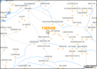 map of Tíanina