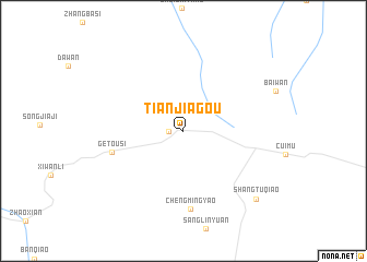 map of Tianjiagou