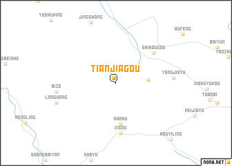 map of Tianjiagou