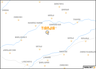 map of Tianjia