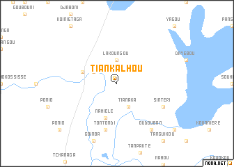 map of Tiankalhou