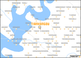 map of Tiankongou