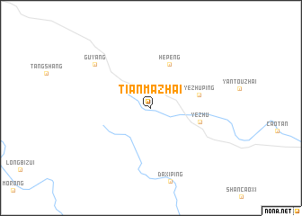 map of Tianmazhai