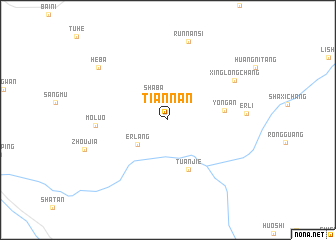 map of Tiannan