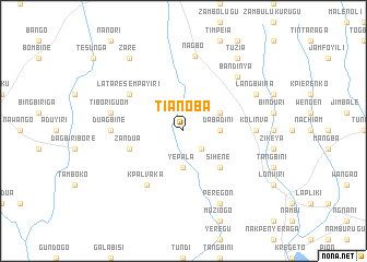 map of Tianoba