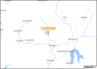 map of Tianpan