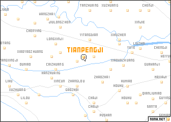 map of Tianpengji