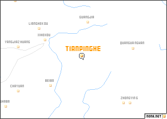 map of Tianpinghe
