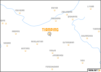 map of Tianping