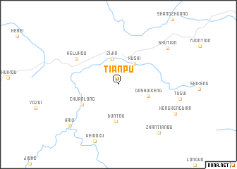 map of Tianpu