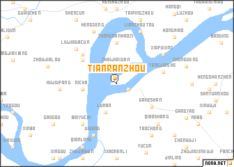 map of Tianranzhou