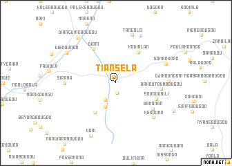 map of Tianséla