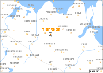 map of Tianshan