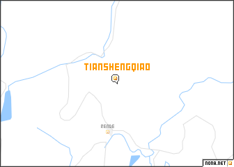 map of Tianshengqiao