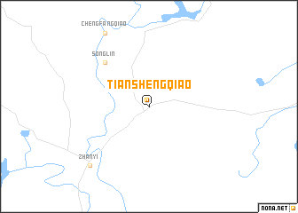 map of Tianshengqiao
