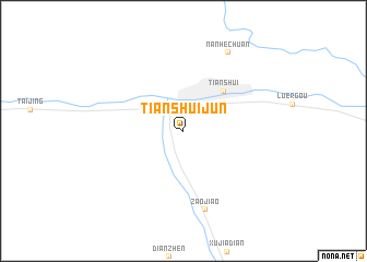 map of Tianshuijun