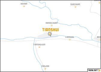 map of Tianshui