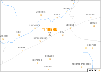 map of Tianshui