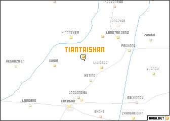 map of Tiantaishan