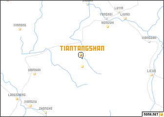 map of Tiantangshan