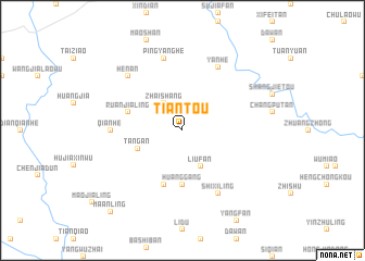 map of Tiantou