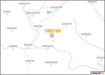 map of Tiantun