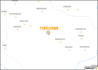 map of Tianxinba