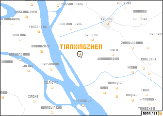 map of Tianxingzhen