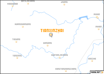 map of Tianxinzhai