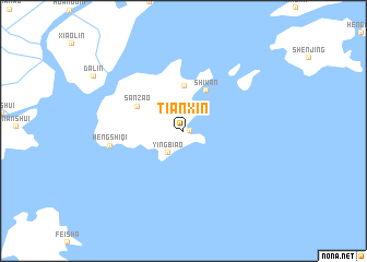 map of Tianxin