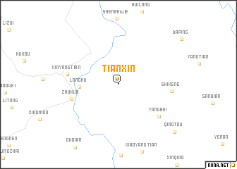 map of Tianxin