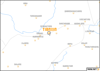 map of Tianxin