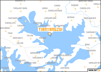 map of Tianyangzui