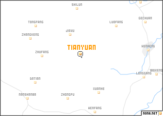 map of Tianyuan