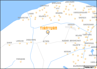 map of Tianyuan