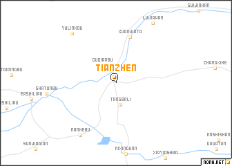 map of Tianzhen