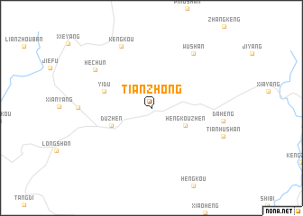 map of Tianzhong