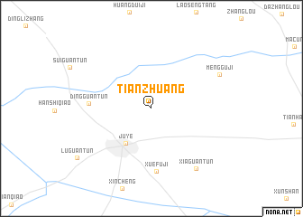 map of Tianzhuang