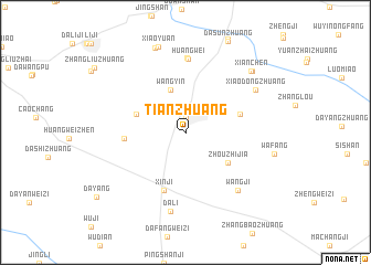 map of Tianzhuang
